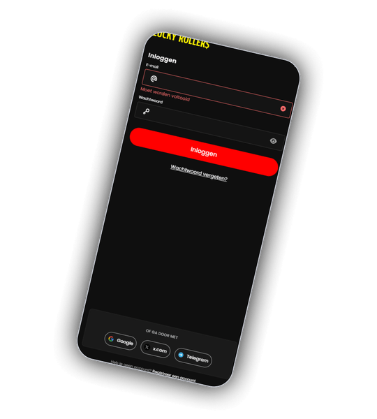 Registratie en inloggen bij LuckyRoller Casino